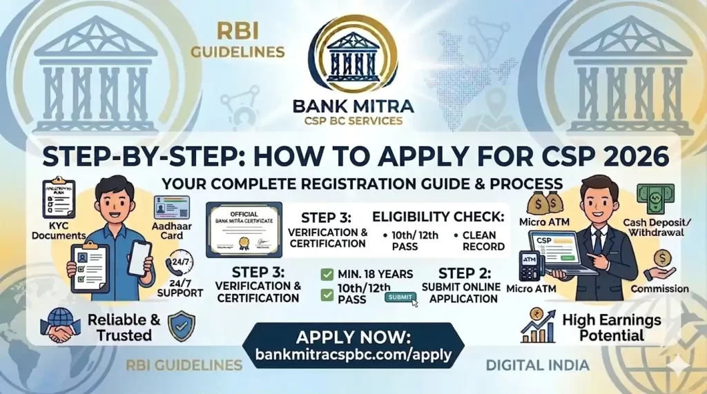 Step-by-step guide on how to apply for CSP online in 2026